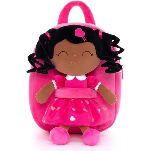 Cute Toddler Backpack ,Baby Girl Bag with Plush Doll - Picture 2 of 4
